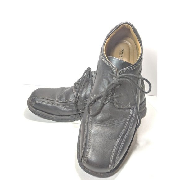 Docker's Trustee Men's Size 12 Medium Black Leather Oxford's - Picture 5 of 7